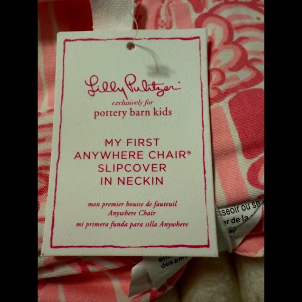 NEW Lilly Pulitzer Pink Flamingo: My First Anywhere Chair Cover